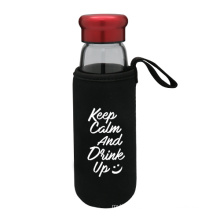 Portable Glass Water Bottle with Protective Bag